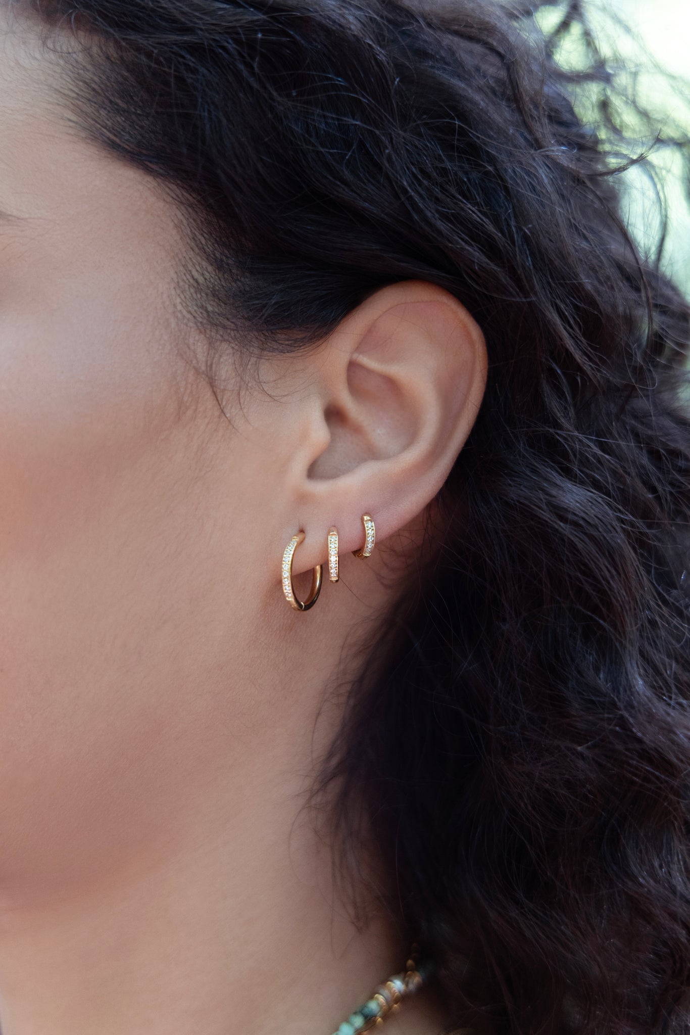 Sparkling Fine Hoops