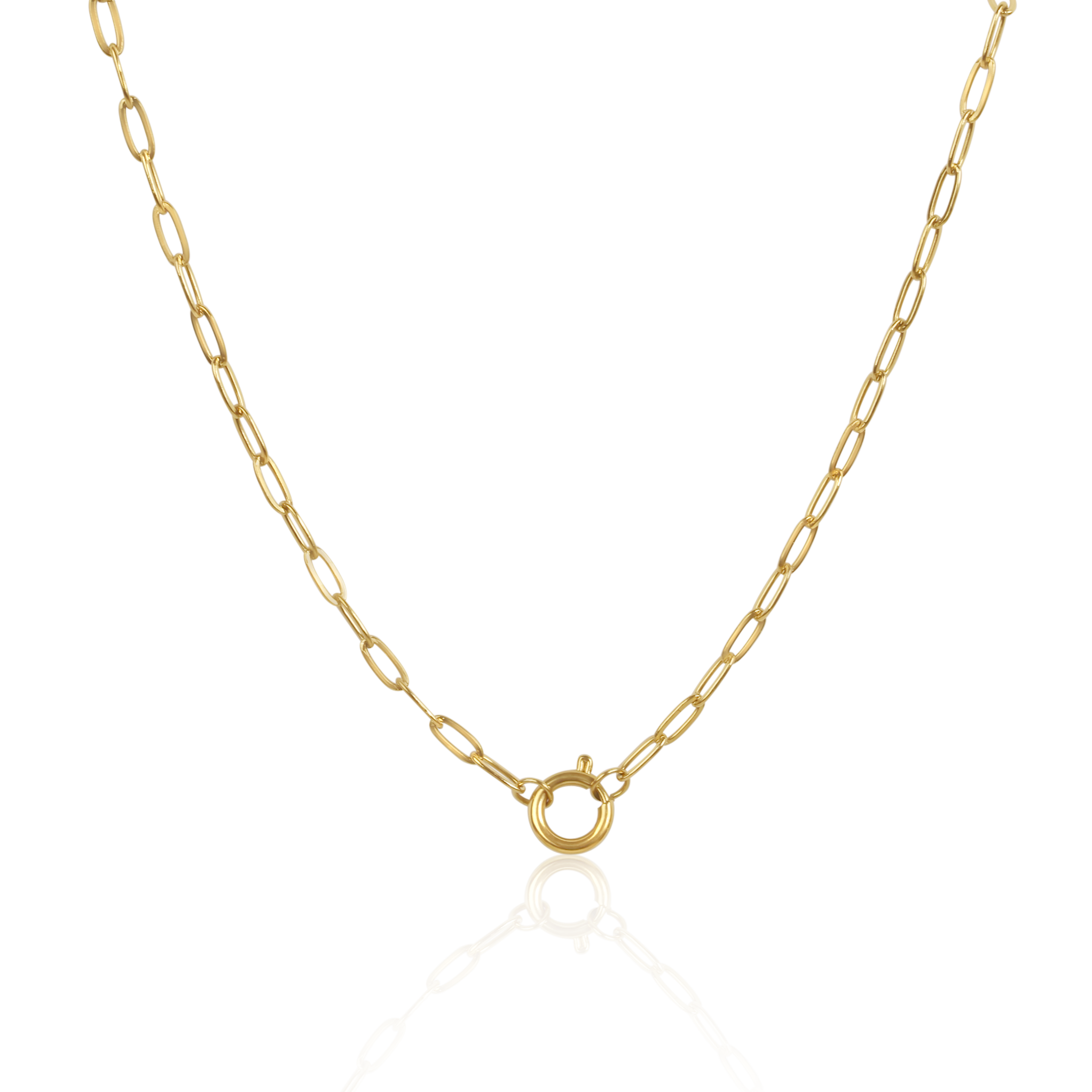 Charm Paperclip Halskette