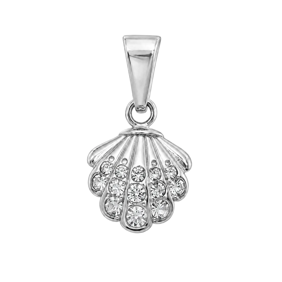 Muschel Charm mit Strass