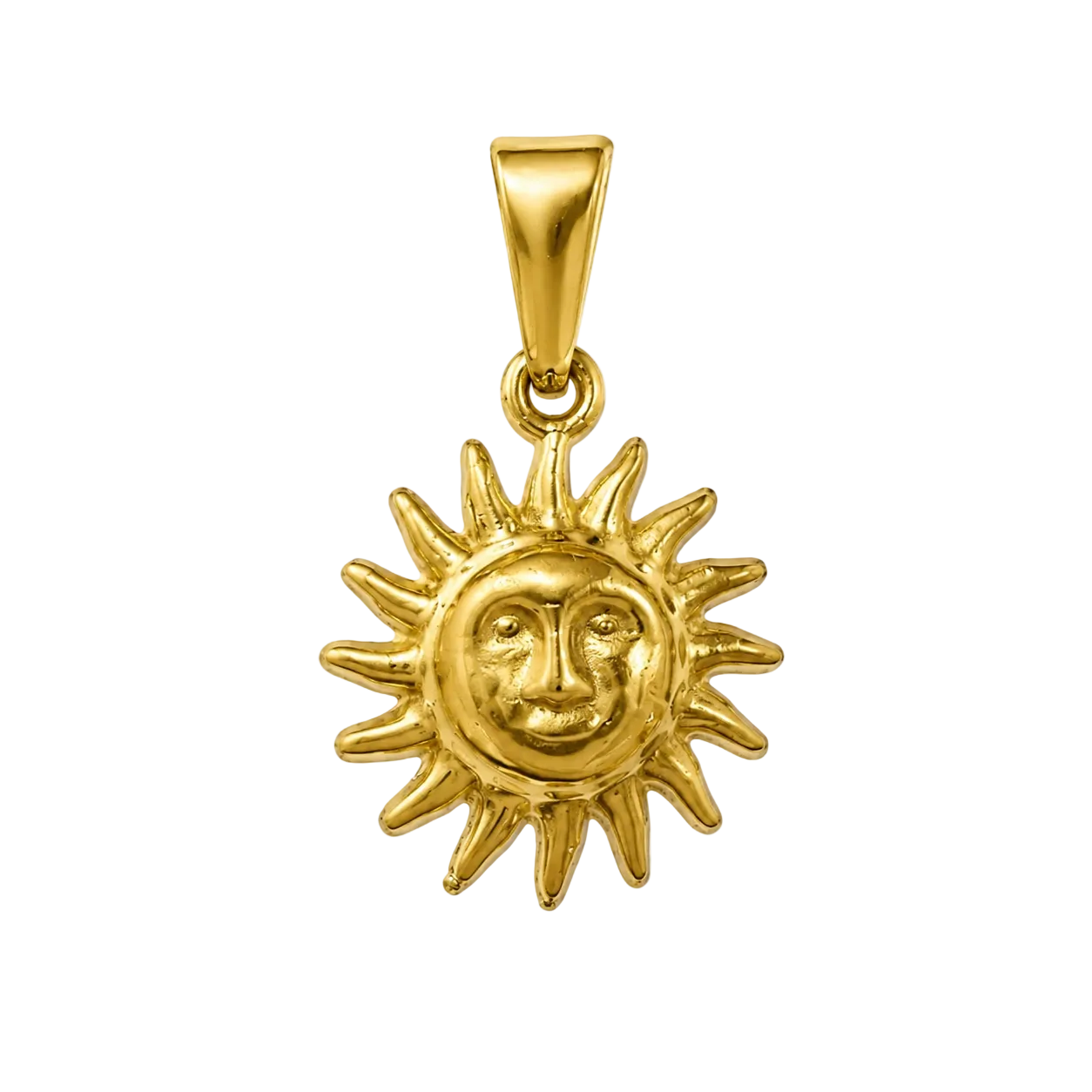 Kleine Sonne mit Gesicht