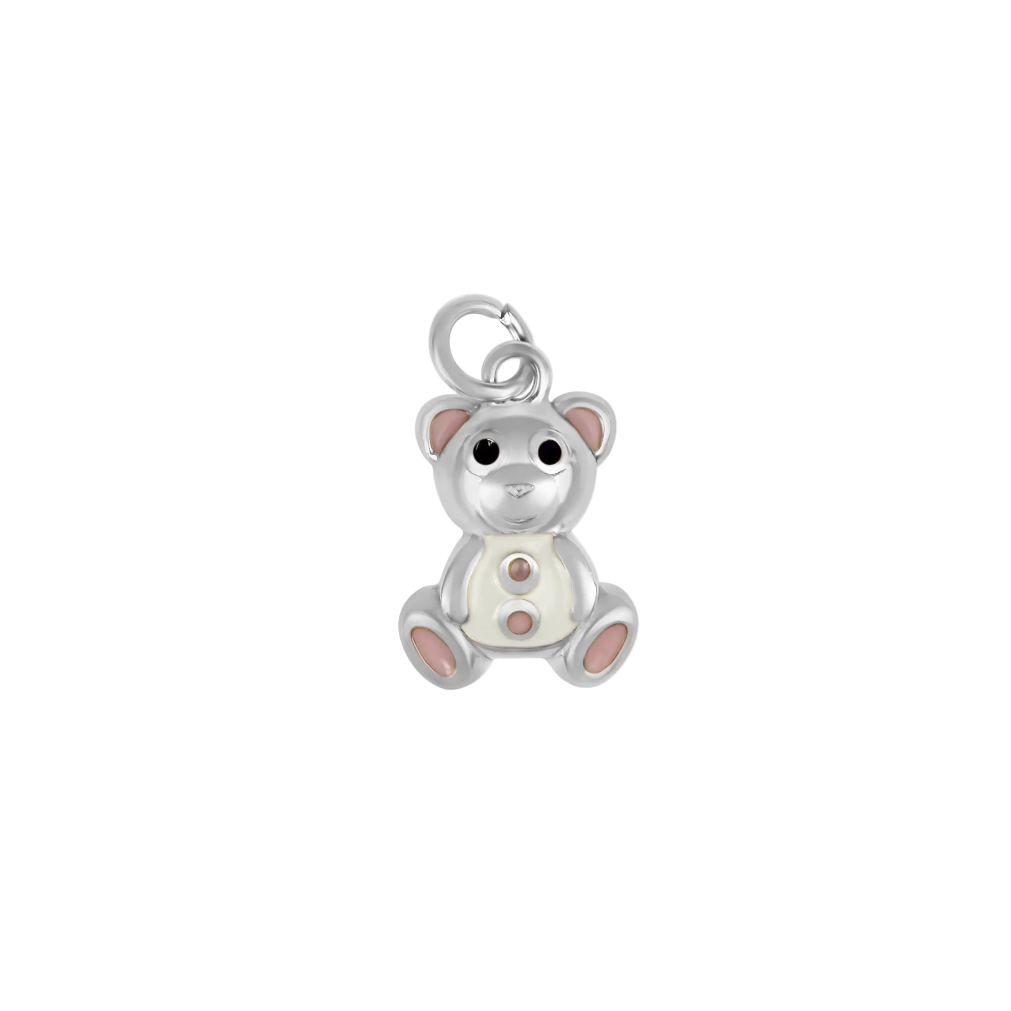 Teddybär mit rosa/weißen Details