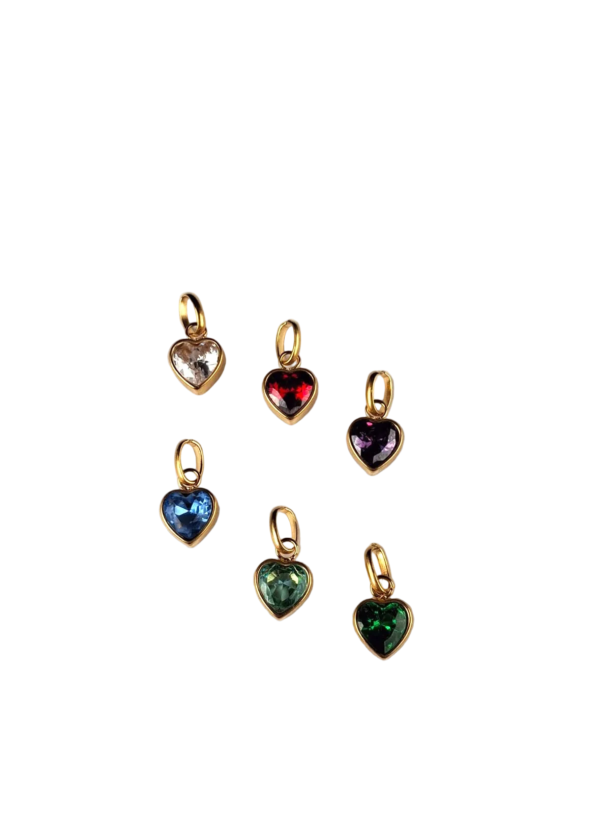 Zirkonia Herz Charm