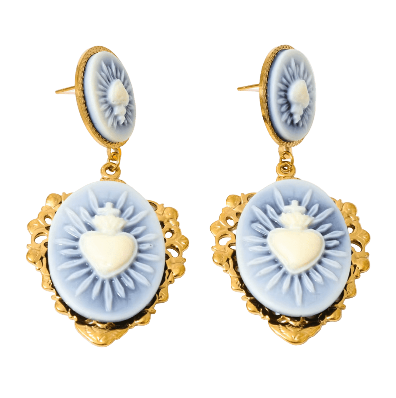 Amour Bleu Earrings - Clout Vienna