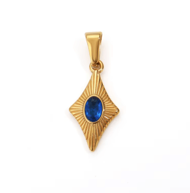 Blauer Ornament Anhänger - Clout Vienna