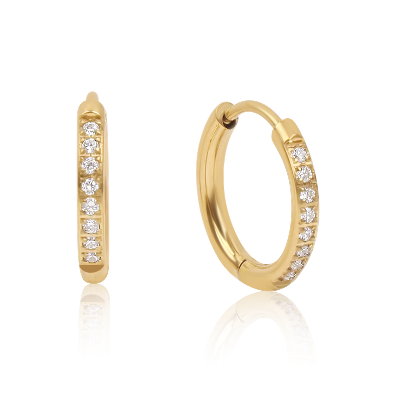 Sparkling Fine Hoops