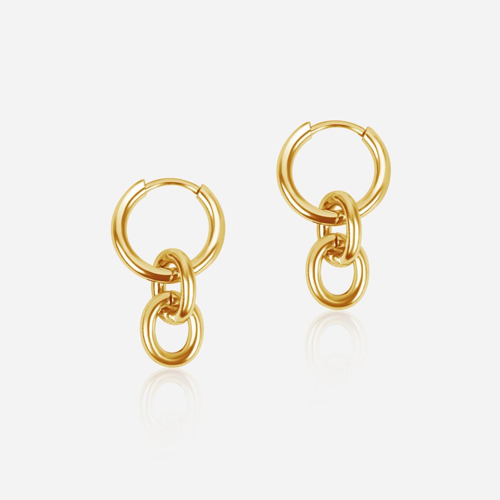 Statement Hoops mit Kette