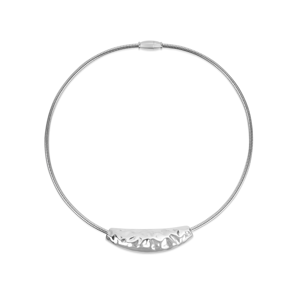 Hammered Statement Wire Halskette