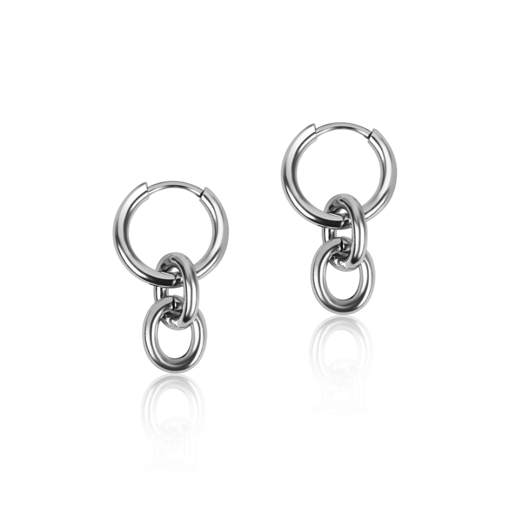 Statement Hoops mit Kette
