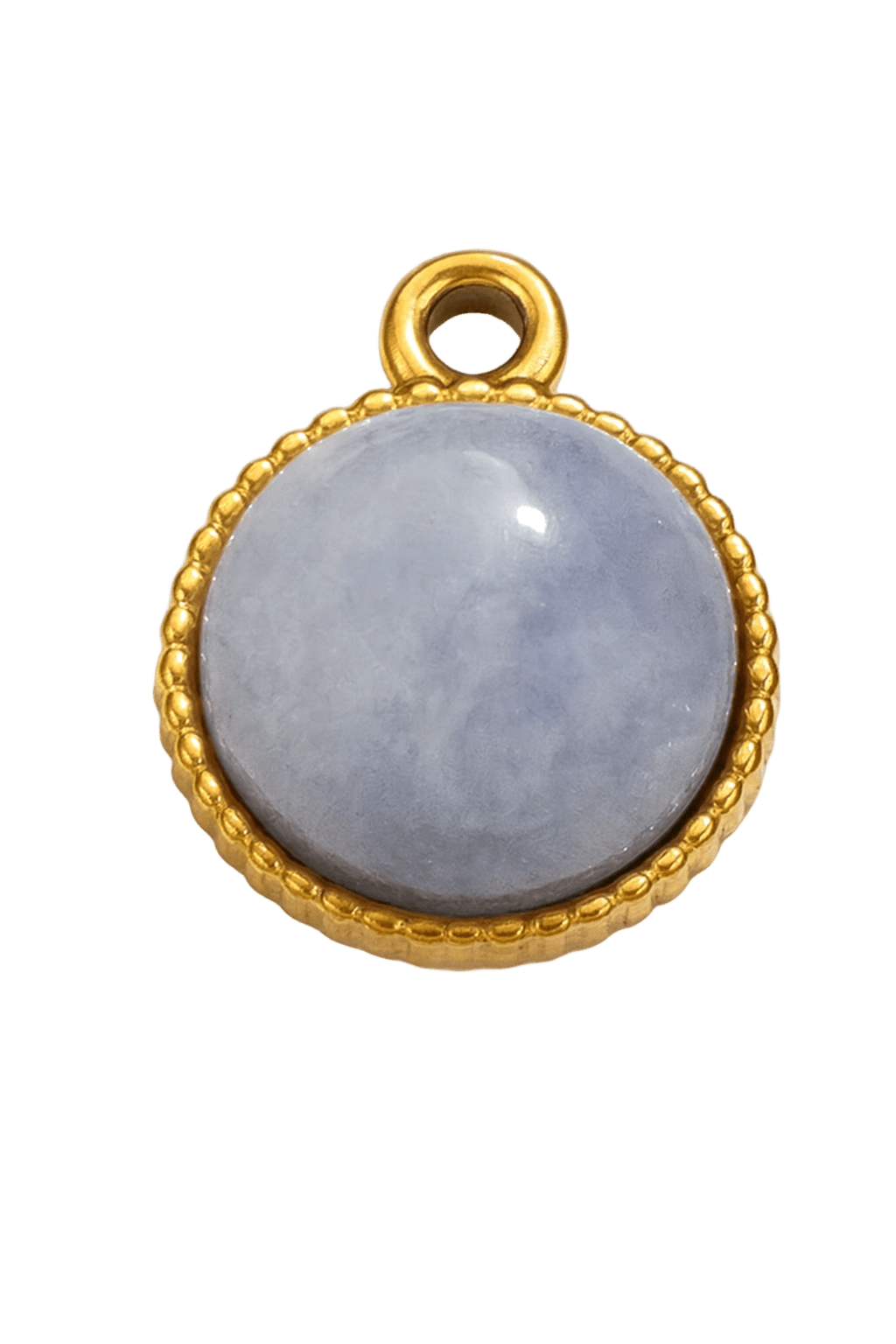 Moonlight Glow - grauer Achat Charm - Clout Vienna