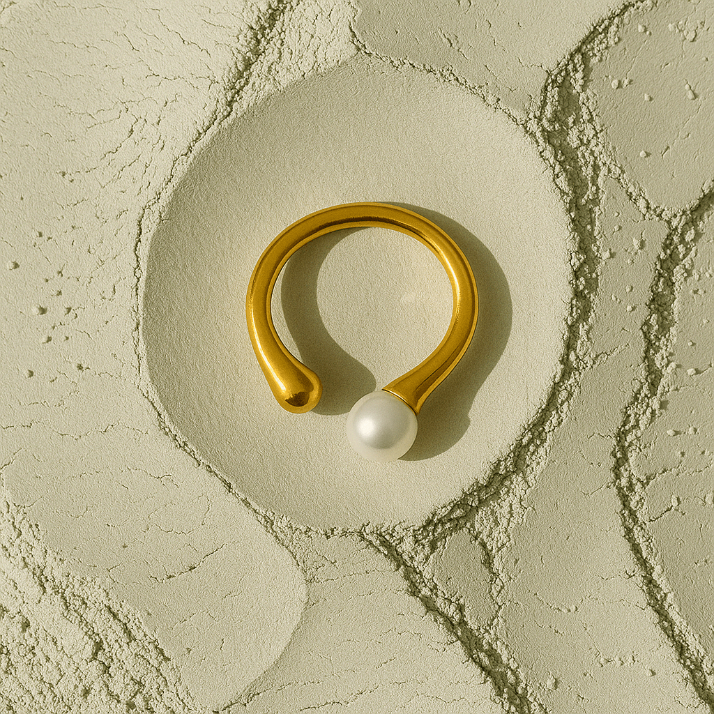 Open Pearl Ring - Clout Vienna#