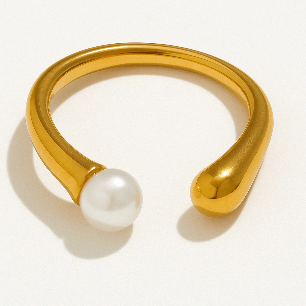 Open Pearl Ring - Clout Vienna#
