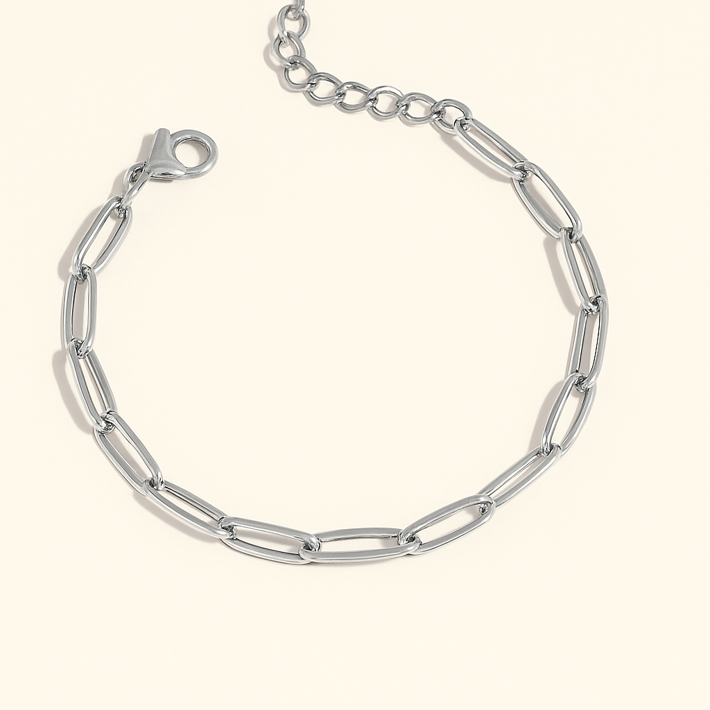 Paperclip Charm Bracelet Big - Clout Vienna#