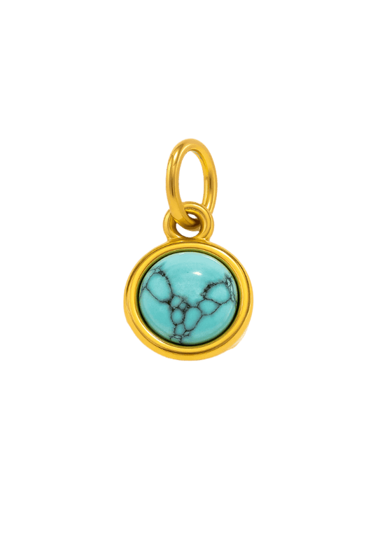 Runder Türkis Charm - Clout Vienna