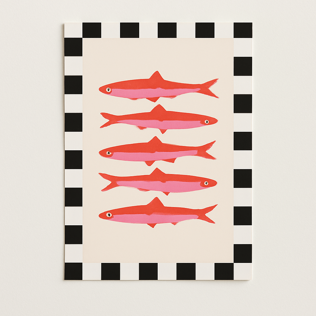 Schwarz Weiß Fische - Clout Vienna