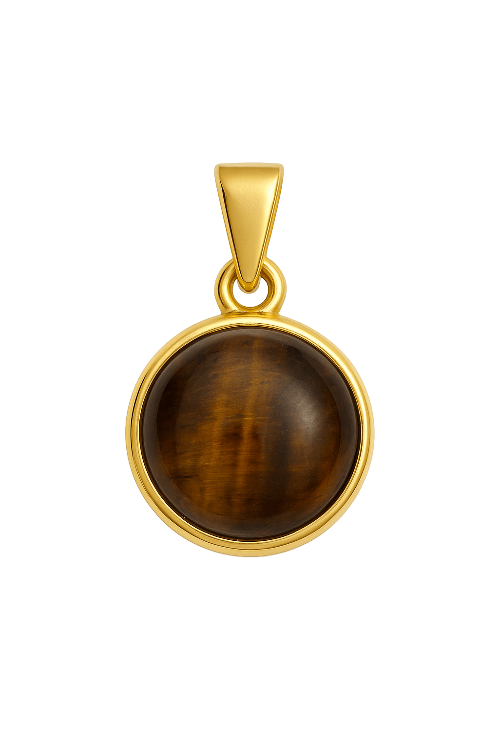 Tiger Auge Charm rund - Clout Vienna