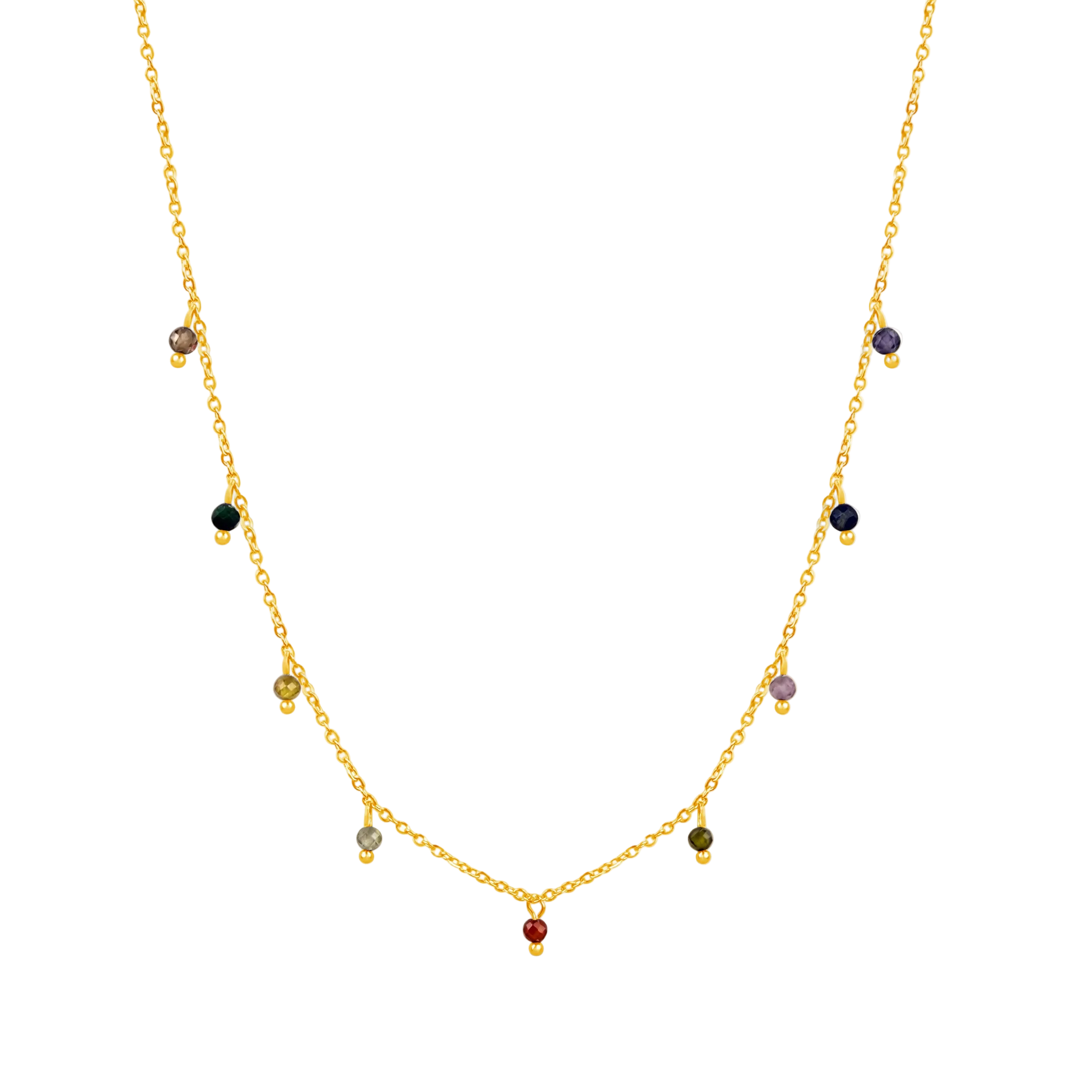 Kette bunte tiny Pearls