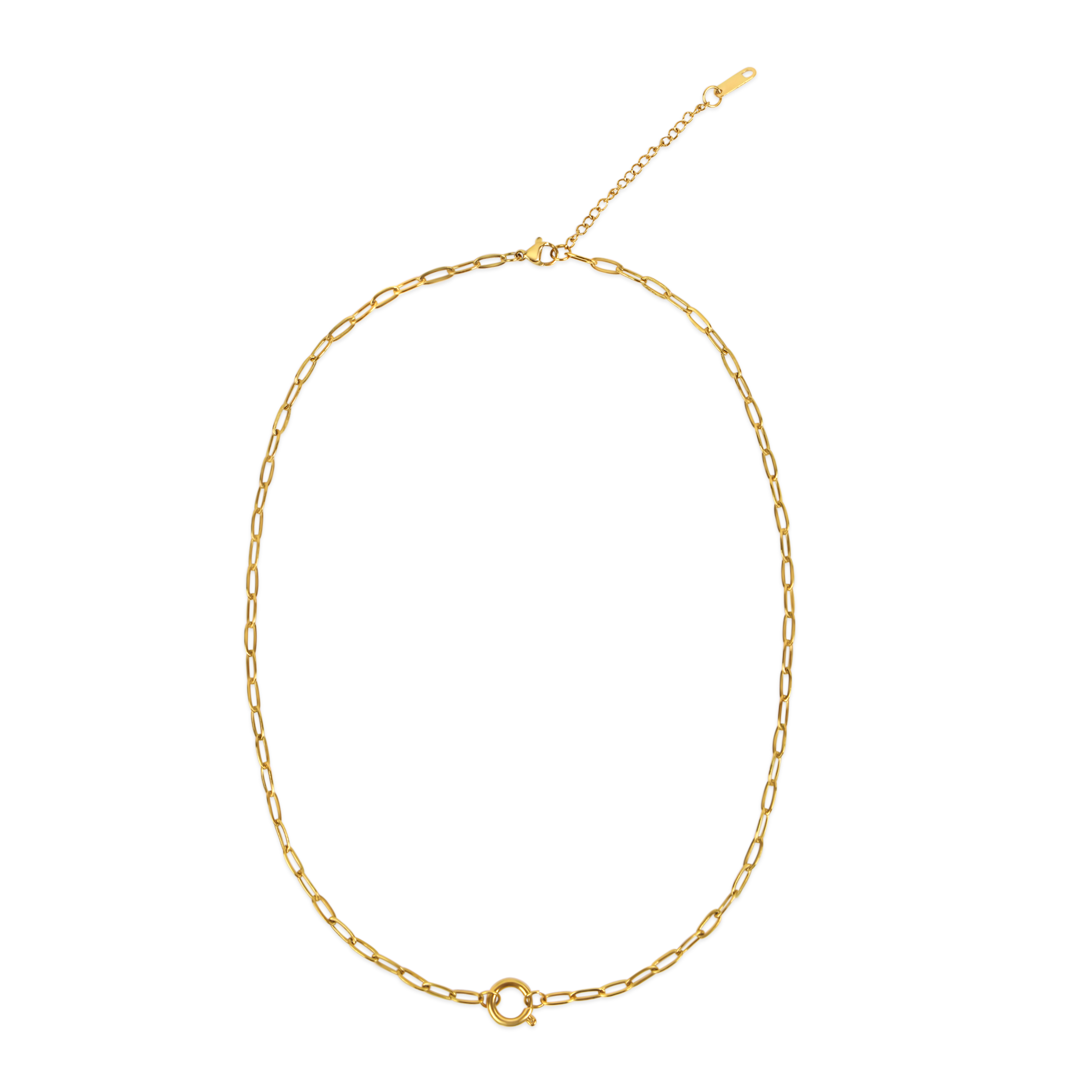 Charm Paperclip Halskette