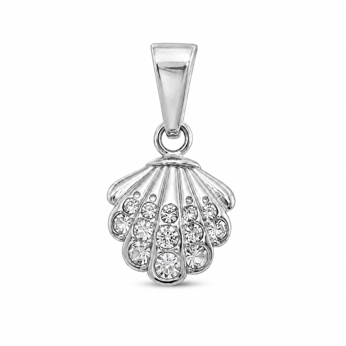 Muschel Charm mit Strass
