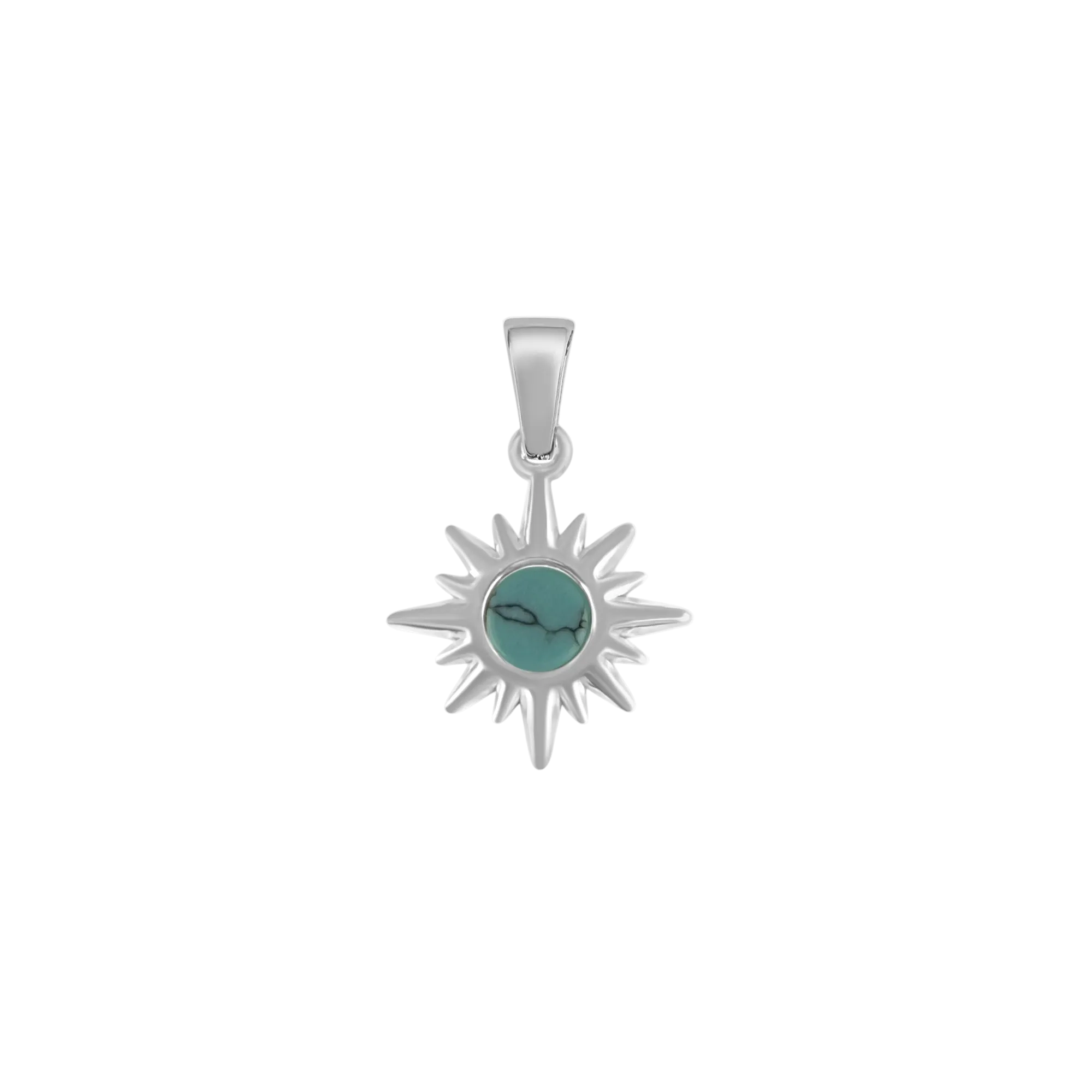 blauer Sonnenstern Charm