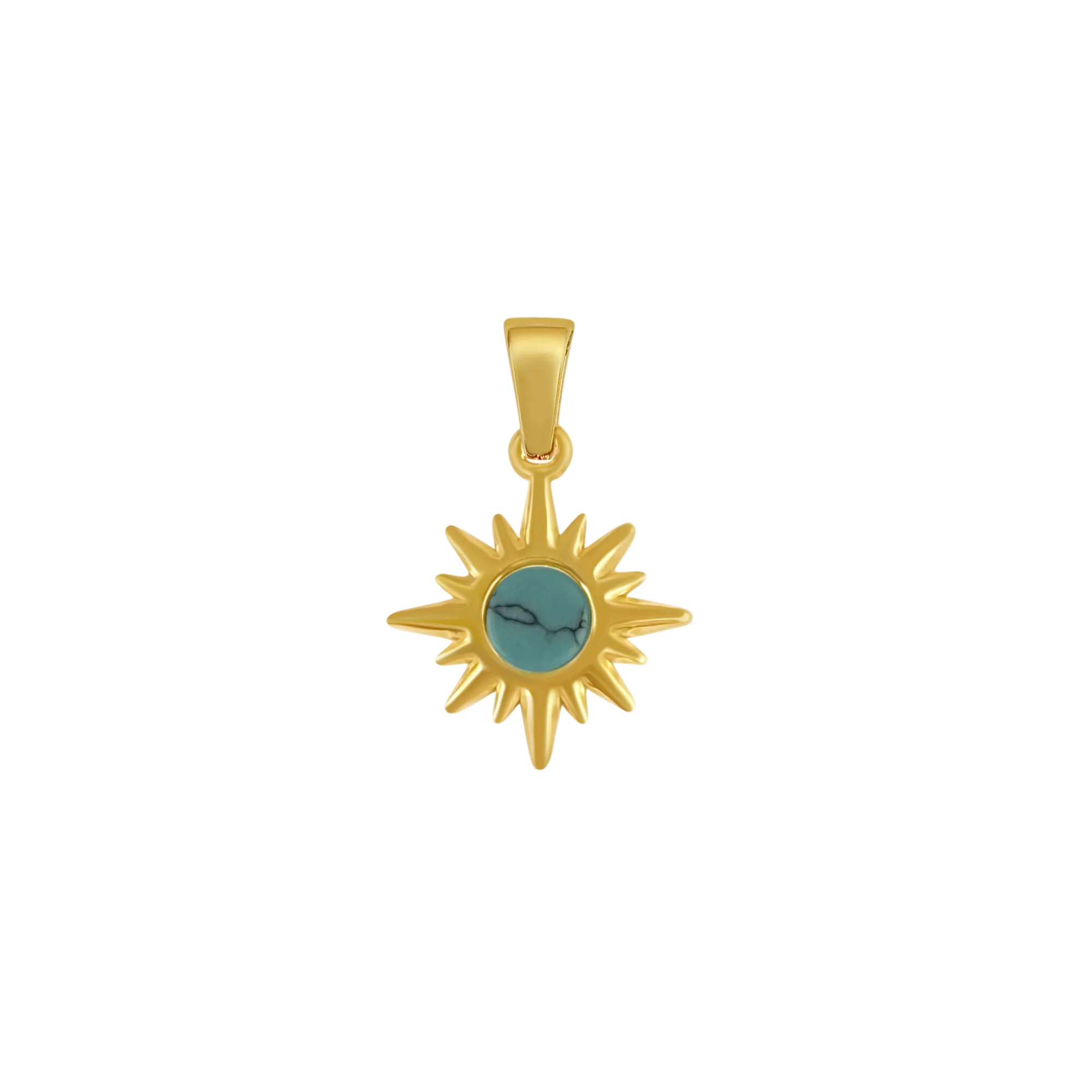 blauer Sonnenstern Charm