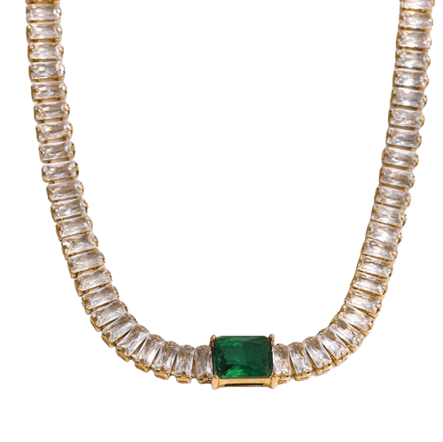 Alina Halskette Grün - Clout Vienna