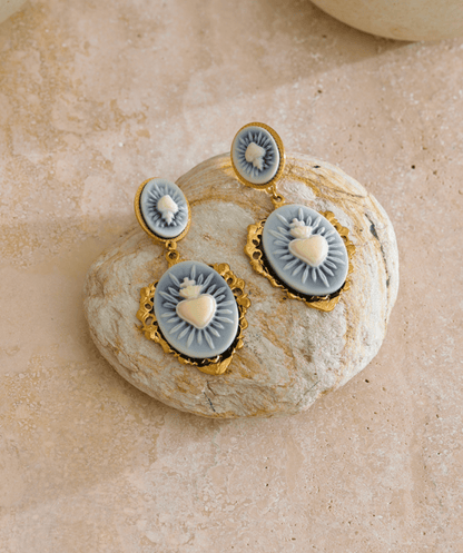 Amour Bleu Earrings - Clout Vienna