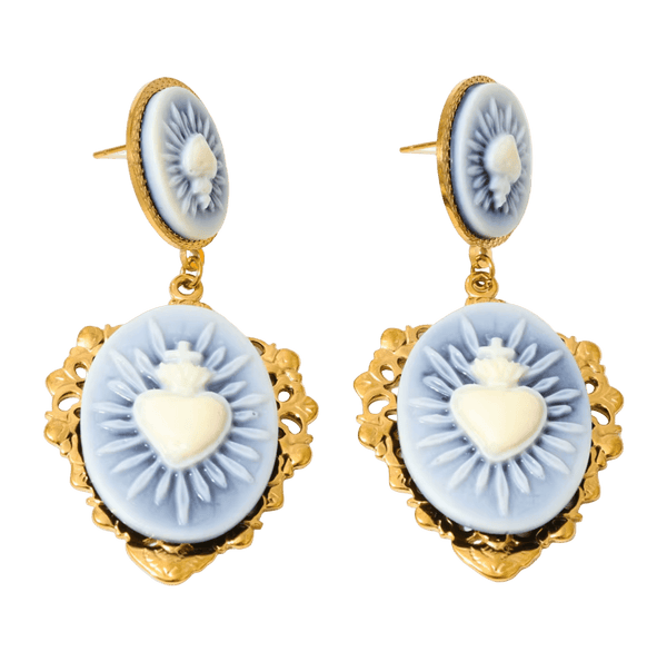 Amour Bleu Earrings - Clout Vienna
