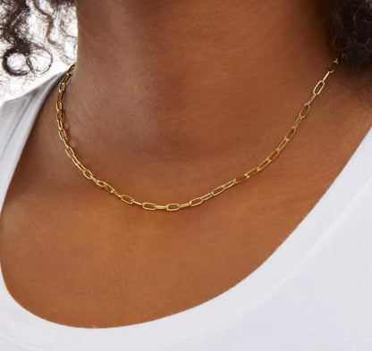 Basic layering paperclip chain - Clout Vienna#