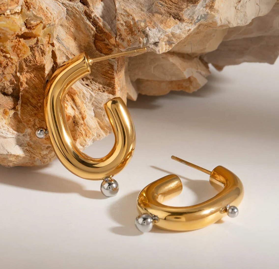 Bicolor Riley Creolen - Clout Vienna#