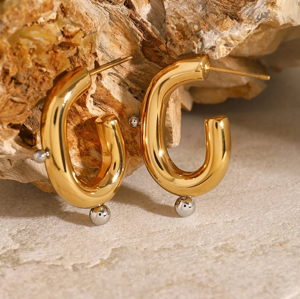 Bicolor Riley Creolen - Clout Vienna#