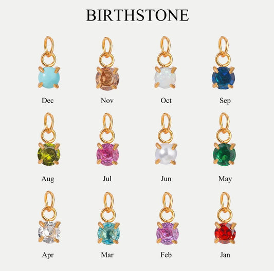 Golden Birthstone Charm - Clout Vienna#