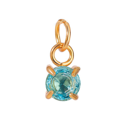 Golden Birthstone Charm - Clout Vienna#