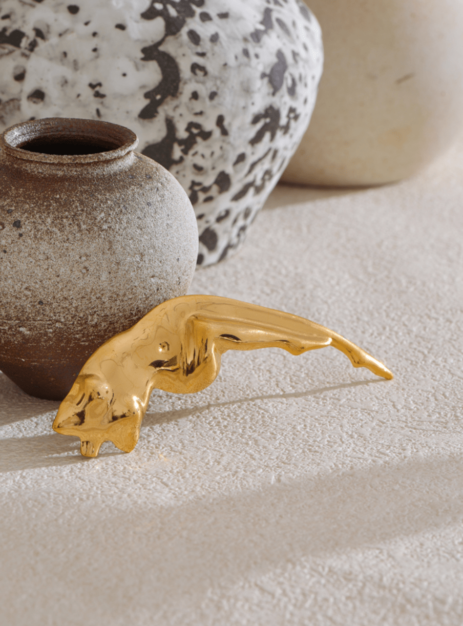 Golden Muse Brooch - Clout Vienna