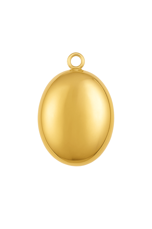 Golden Oval Anhänger - Clout Vienna
