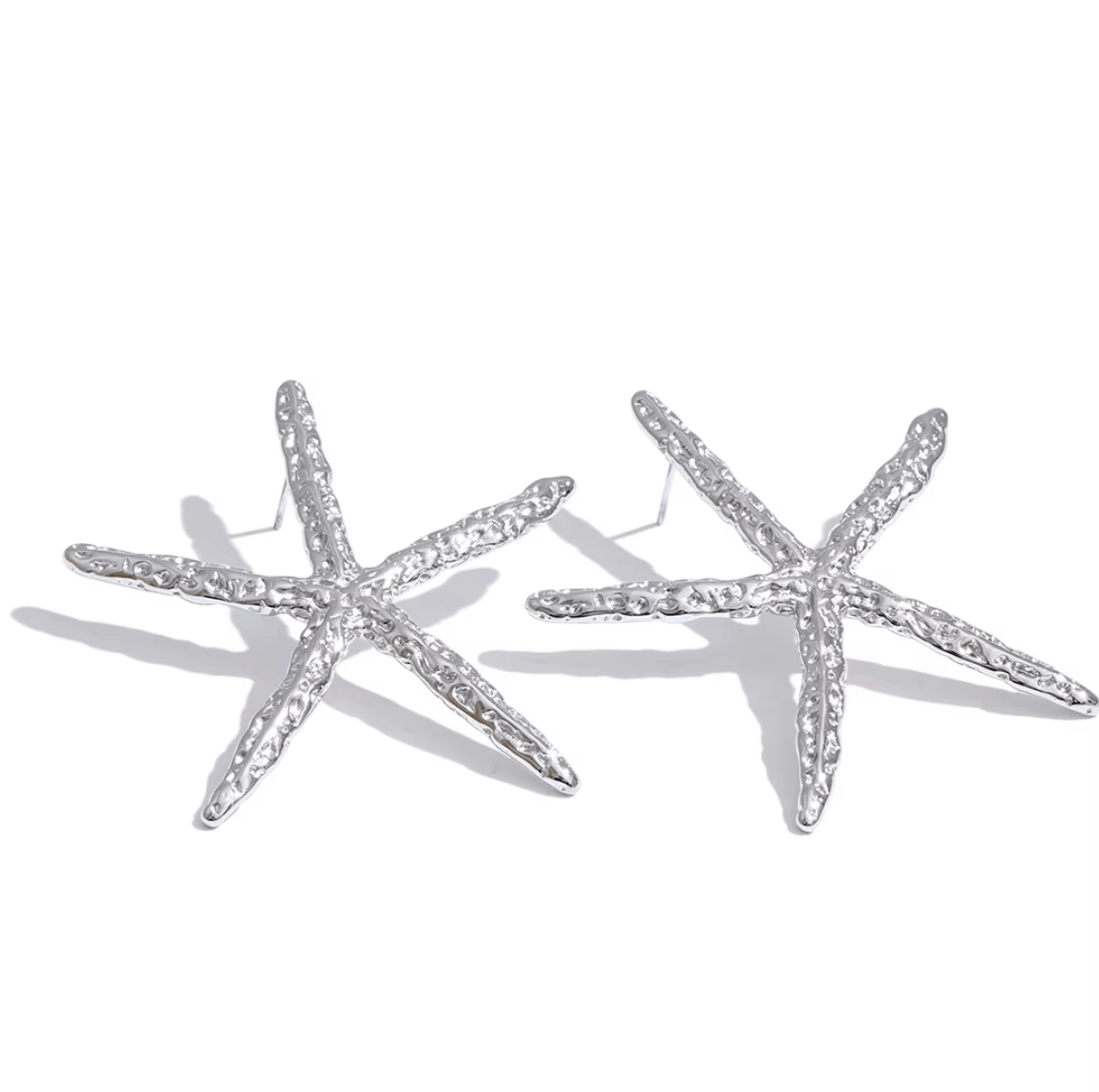 Golden Starfish Statement Earrings - Clout Vienna