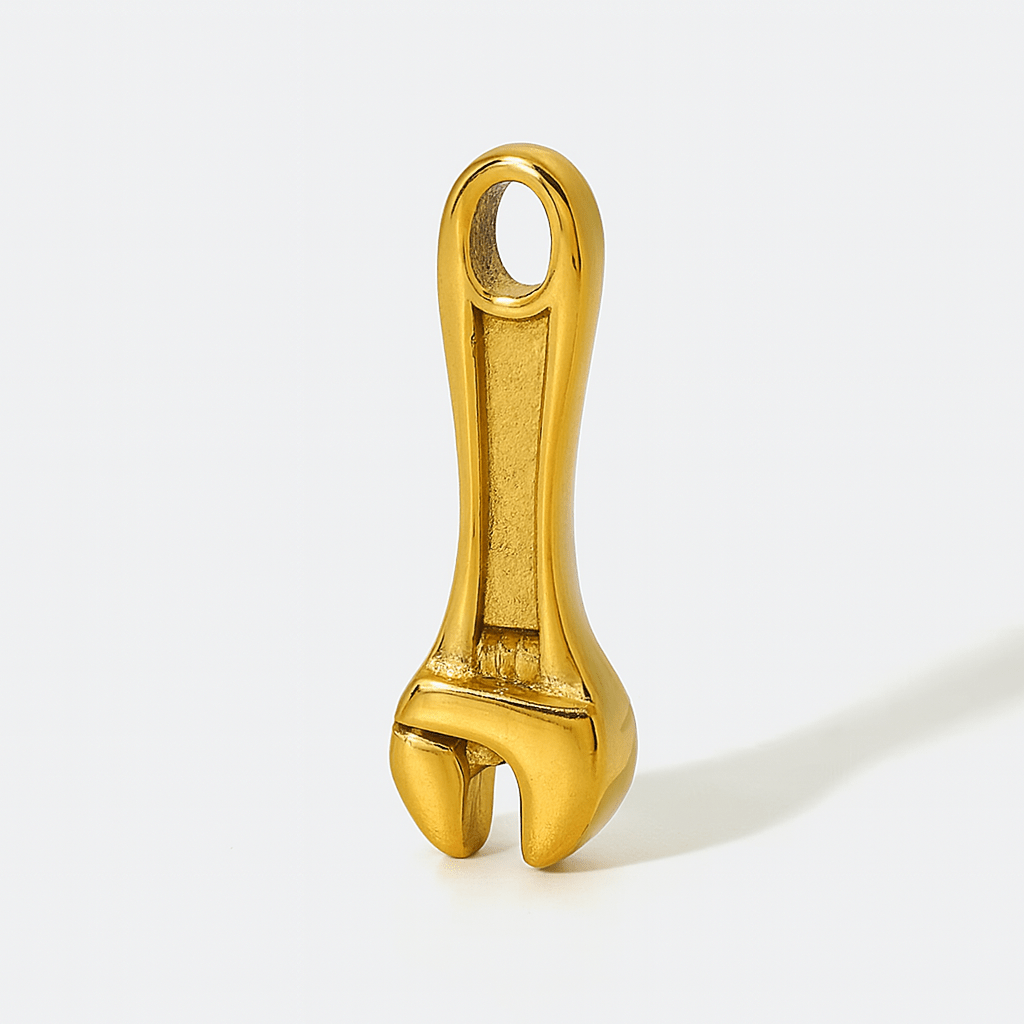 Golden Wrench Charm - Clout Vienna