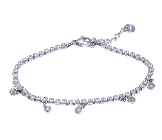Iced out Armband mit Charms - Clout Vienna