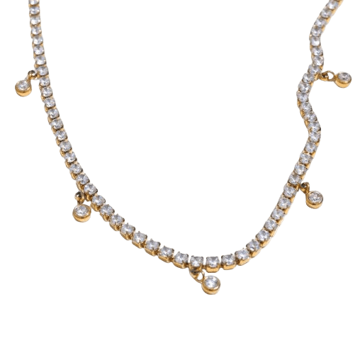 Iced out Halskette mit Charms - Clout Vienna