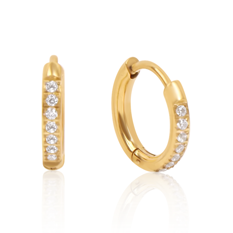 Sparkling Fine Hoops