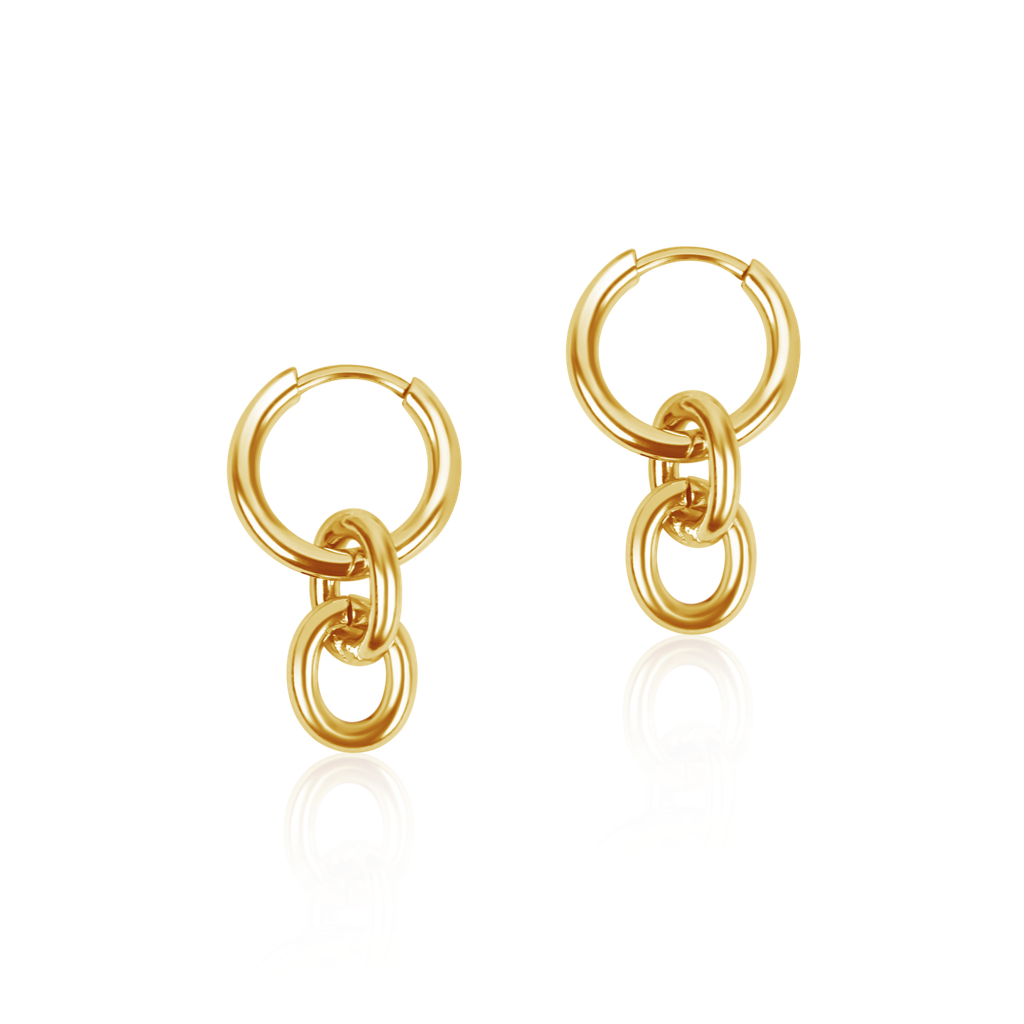 Statement Hoops mit Kette