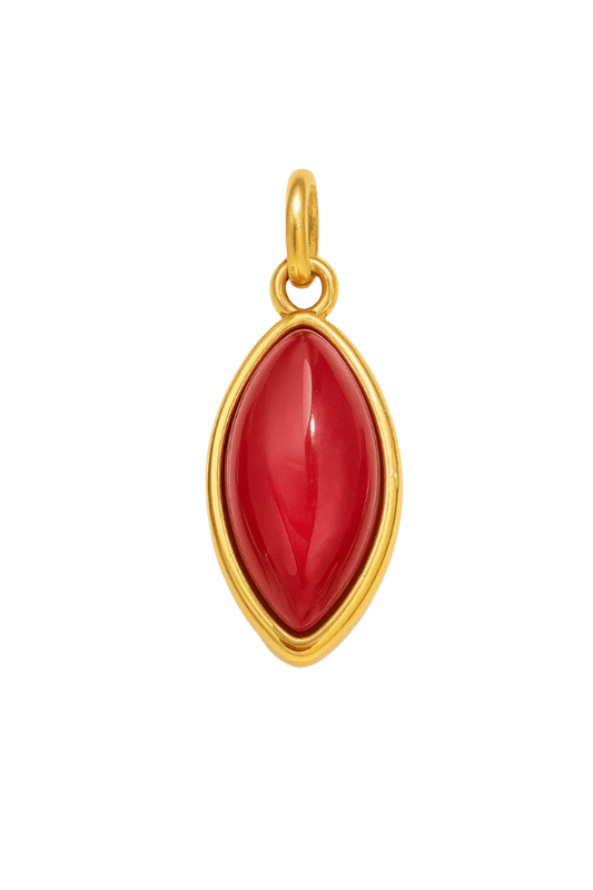 Marquise Roter Chalcedon Charm - Clout Vienna