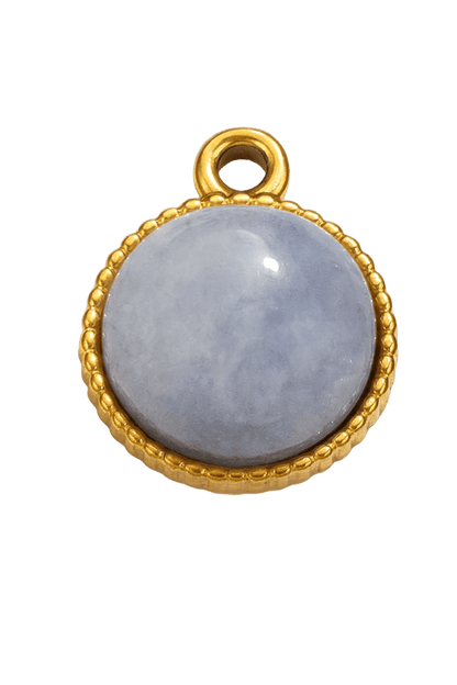 Moonlight Glow - grauer Achat Charm - Clout Vienna