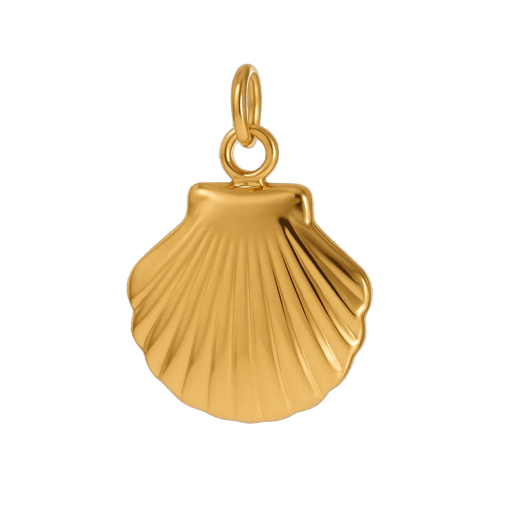 Muschel Gold Rund - Clout Vienna