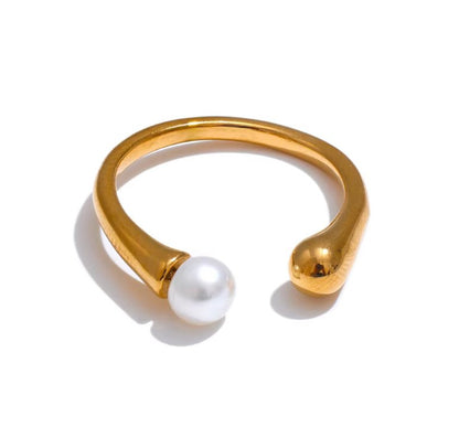 Open Pearl Ring - Clout Vienna#