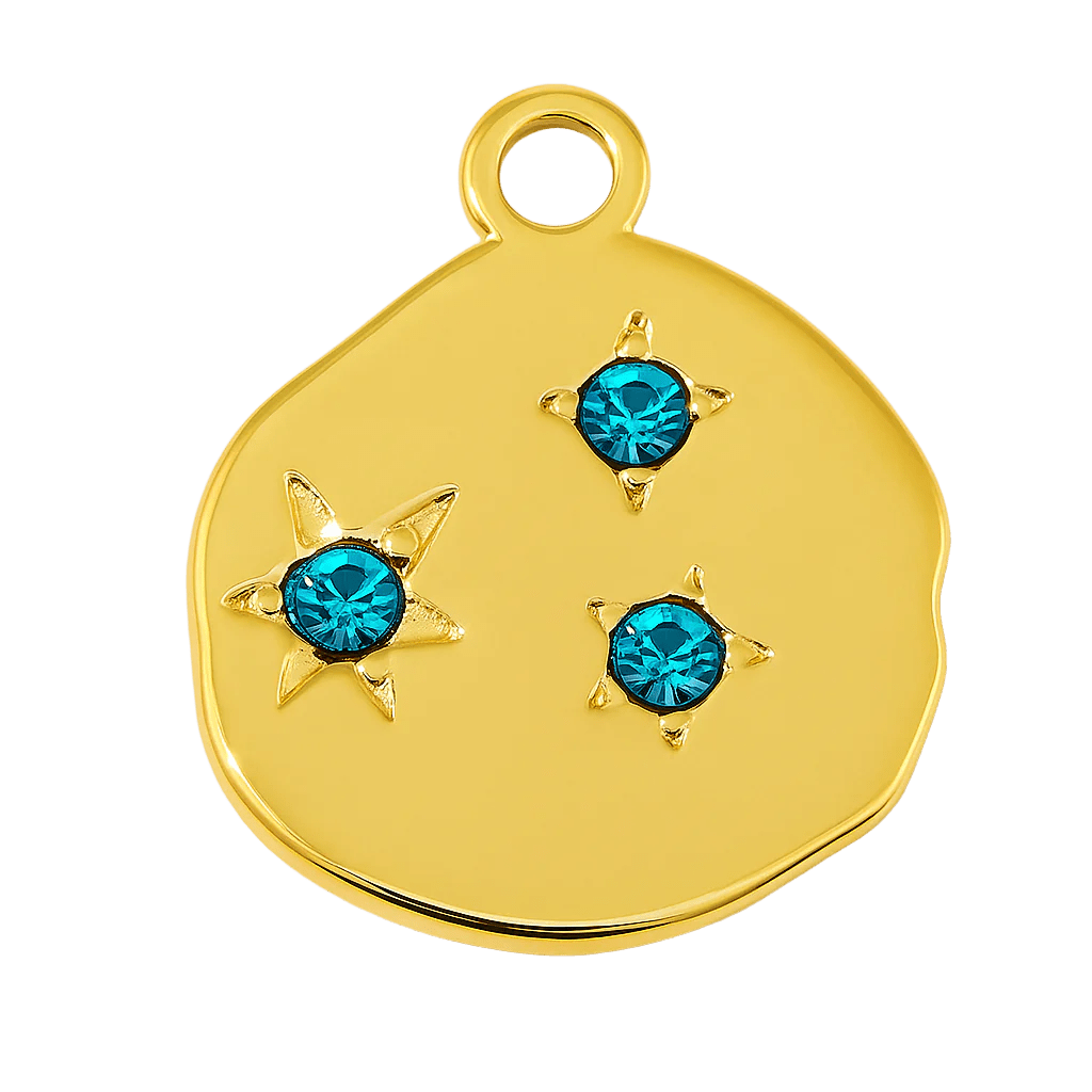 Organic Blue Star Amulet - Clout Vienna