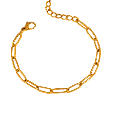 Paperclip Charm Bracelet Big - Clout Vienna#