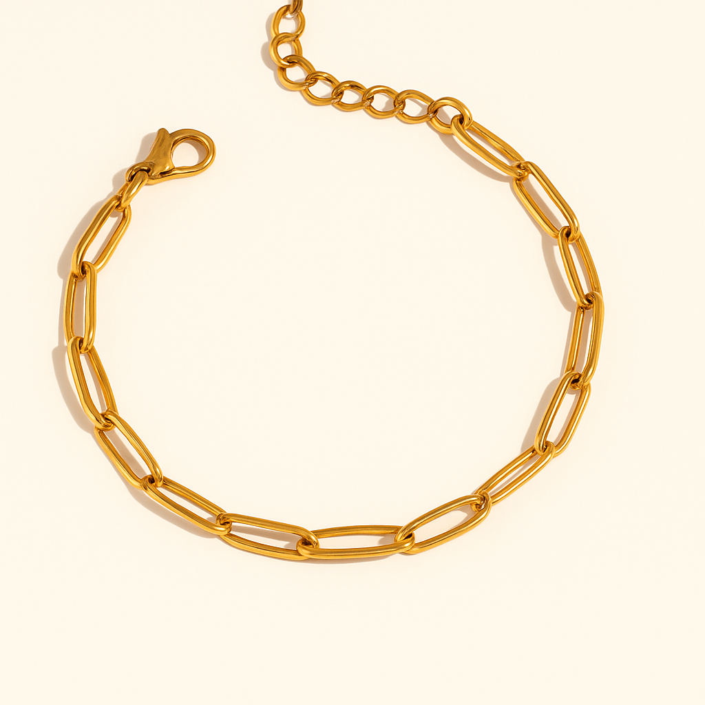 Paperclip Charm Bracelet Big - Clout Vienna#