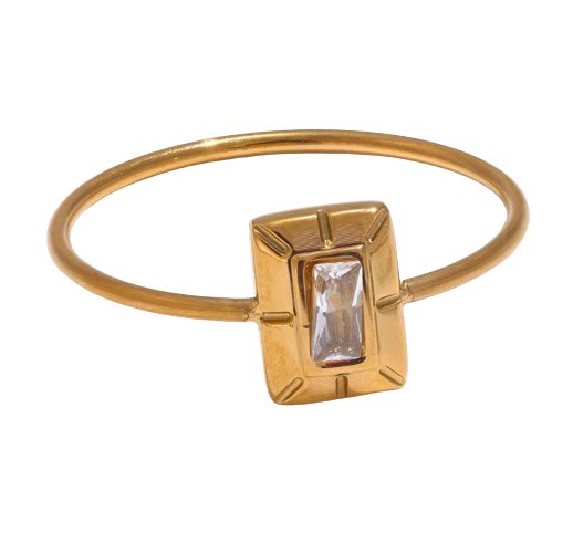 Plain baguette Ring - Clout Vienna#