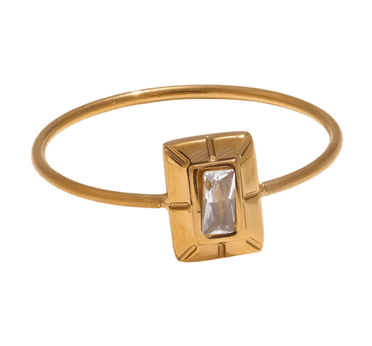 Plain Baguette Ring - Clout Vienna#