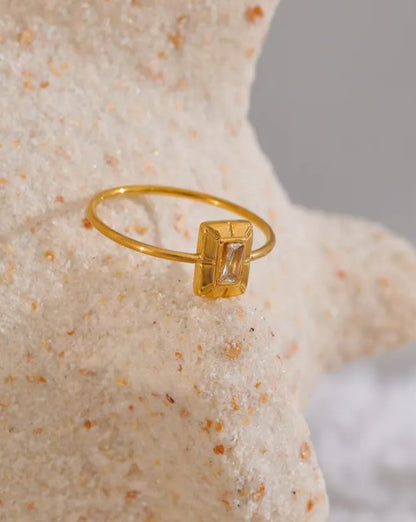 Plain baguette Ring - Clout Vienna#